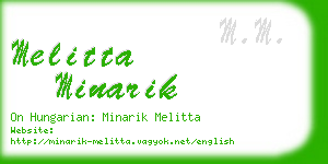 melitta minarik business card